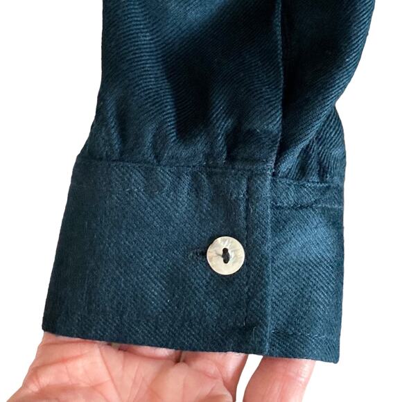 A&A Clothing Inc Button Down Shirt Heavily Embroidered Boho Contemporary SMALL - Picture 5 of 9